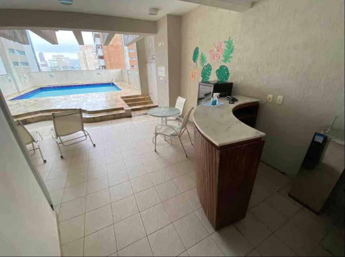 Flat Em Santos No Gonzaga A Tres Quadras Da Praia Bagian luar foto