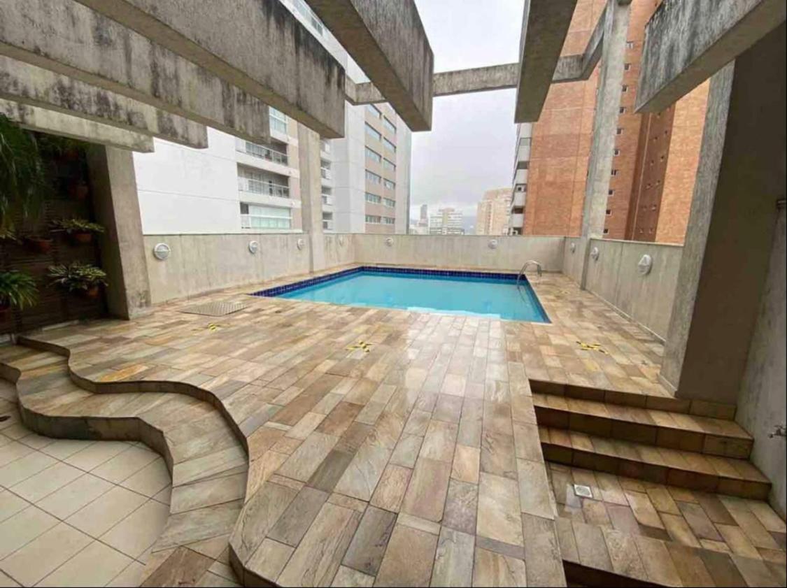 Flat Em Santos No Gonzaga A Tres Quadras Da Praia Bagian luar foto